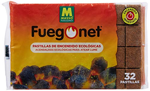 Massó Fuegonet, Pastillas de encendido ecológicas para barbacoas y chimeneas,...